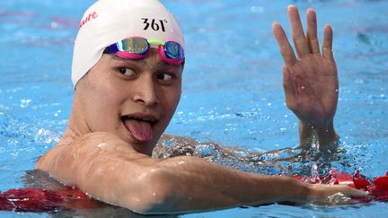 La joie de Sun Yang (MARTIN BUREAU / AFP)