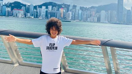 Enzo Hilaire à Hong Kong, où il vit avec ses parents depuis six ans. (HONG KONG TOURISM BOARD)