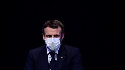 Emmanuel Macron, le 14 décembre 2020. (MARTIN BUREAU / POOL)