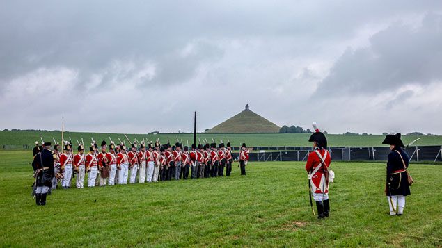 &nbsp; (Les troupes sont passées en revue avant la bataille © Radio France / Matthieu Mondoloni)