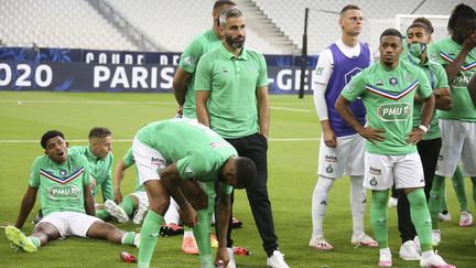 Les Stéphanois à l'issue de la finale de la Coupe de France, le 24 juillet dernier (JUAN SOLIZ / JUAN SOLIZ)