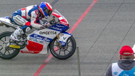 Le Français Alexis Masbou (Honda) (JOE KLAMAR / AFP)