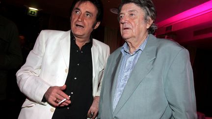 Dick Rivers et Jean-Pierre Mocky, à Paris, en 2006. (MAXPPP)