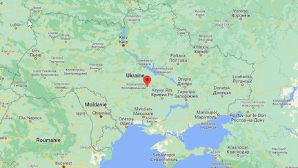 La ville de Kropyvnytskyï, 220 000 habitants, est situées à 300 kilomètres au sud de Kiev, la capitale (Ukraine). (GOOGLE MAPS)