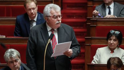 André Chassaigne,&nbsp;président du groupe de la Gauche démocrate et républicaine, à l'Assemblée nationale, le 25 février 2020. (LUDOVIC MARIN / AFP)