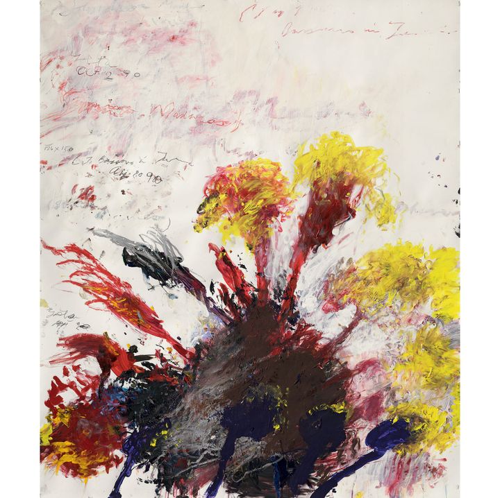 Cy Twombly, "Summer Madness", 1990, Udo et Anette Brandhorst Collection
 (BKP, Berlin. RMN-Grand Palais / Image BStGS)