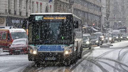 Chutes de neige à Paris, le 22 janvier 2019.&nbsp; (MAXPPP)