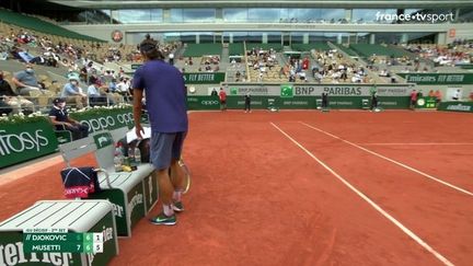 1/8 de finale : revivez le tie-break du deuxième set entre Lorenzo Musetti et Novak Djokovic