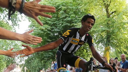 &nbsp; (Le premier coureur qui s’élancera à 12H00 sera Daniel Teklehaimanot, premier coureur érythréen de l'histoire de la Grande Boucle © MaxPPP)