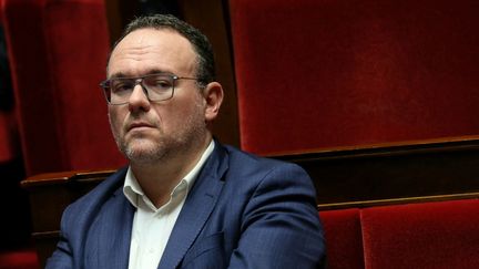 Damien Abad à l'Assemblée nationale, à Paris, le 13 décembre 2023. (ALAIN JOCARD / AFP)