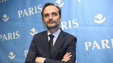 &nbsp;Igor Kochetkov, le président du réseau LGBT Russie, le 30 juin 2017 à Paris. (BERTRAND GUAY / AFP)