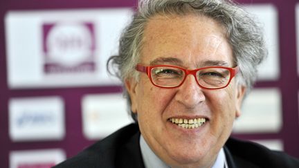 Bernard Amsalem, président de la Fédération française d'athlétisme à Angers en juin 2016. (JEAN-FRANCOIS MONIER / AFP)