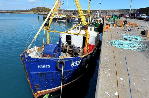 Le «Karen» à quai. Il a failli être coulé par un sous-marin. (Photopress Belfast)