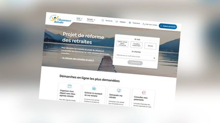 Site de l'assurance retraite. (CAPTURE ÉCRAN)