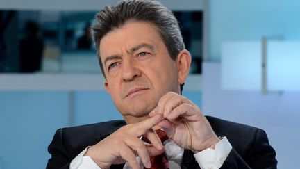 Le d&eacute;put&eacute; europ&eacute;en Jean-Luc M&eacute;lenchon sur le plateau de France 5, le 11 mars 2012. (IBO / SIPA)