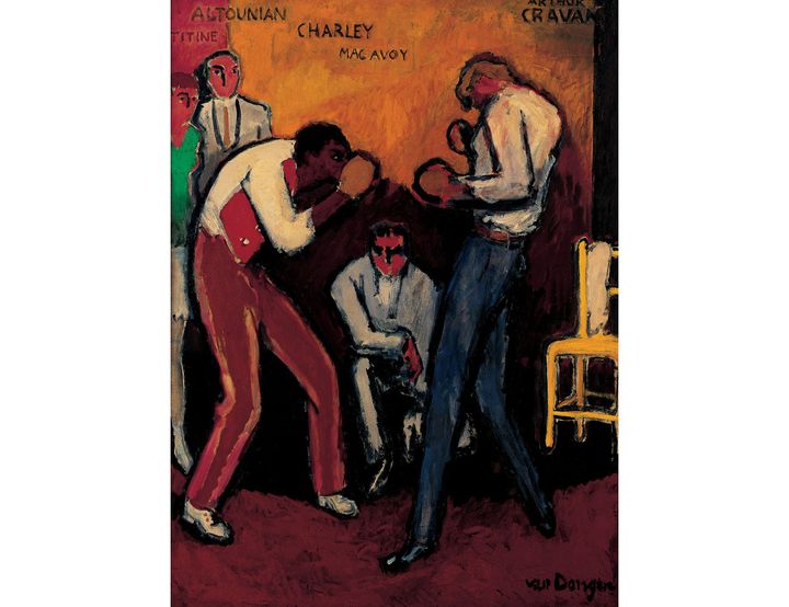 Kees Van Dongen, "Boxing exhibition with Charley", 1922-1935, collection particulière (© Adagp, Paris, 2022)