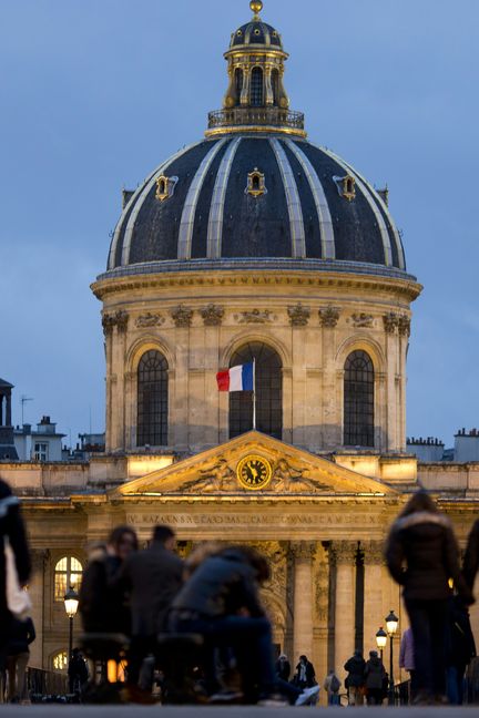 L'Institut de France, qui abrite l'Académie française, quai de Conti, à Paris, le 1er février 2016. (KENZO TRIBOUILLARD / AFP)