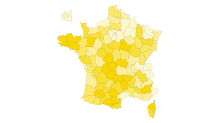 CARTE. Législatives : découvrez la participation au second tour à 17 heures, département par département (FRANCEINFO)