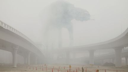 AT-AT in fog, Dubai, 2009. (CEDRIC DELSAUX / EDITIONS XAVIER BARRAL)