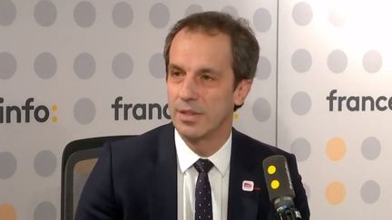 Christophe Fanichet, PDG de SNCF Voyageurs, le 14 février 2024 sur franceinfo. (FRANCEINFO / RADIO FRANCE)