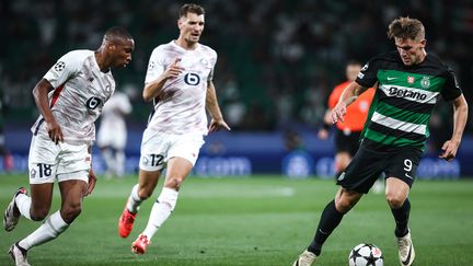 Viktor Gyökeres, Stürmer von Sporting Portugal, gegen Lille am ersten Tag der Champions League, 17. September 2024. (RODRIGO ANTUNES / MAXPPP)