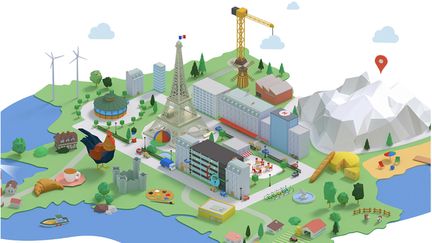 Le visuel de la région “France“ ouverte le 30 juin 2022, par Google Cloud, avec trois data centers en région parisienne. (GOOGLE CLOUD FRANCE)