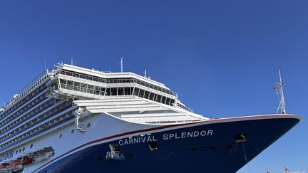 Le Carnival splendor au quai des containers à Nouméa, le 20 novembre 2024. (Maxence Kozaczinski)