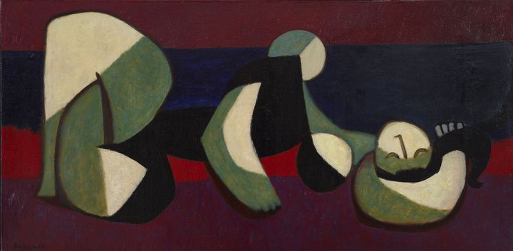 Ezekiel Baroukh, "Baigneuse", 1952&nbsp; (Courtesy of Ramzi & Saeda Dalloul Art Foundation)