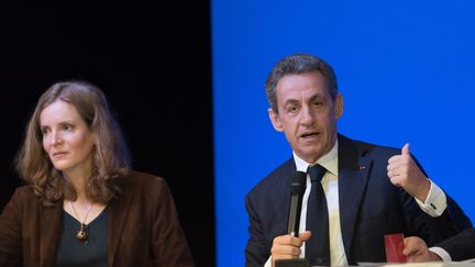 Nathalie Kosciusko-Morizet et Nicolas Sarkozy, le 7 novembre 2015 à Paris. (WITT / SIPA)