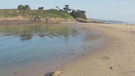 À&nbsp;Saint-Briac&nbsp;(Ille-et-Vilaine), les plages sauvages sont préservées, comme celle du Perron. (CAPTURE D'ÉCRAN FRANCE 2)