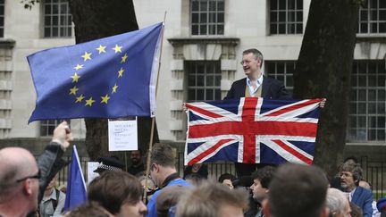 Des manifestants pour et contre le Brexit à Londres (Royaume-Uni), le 3 septembre 2016. (JUSTIN TALLIS / AFP)