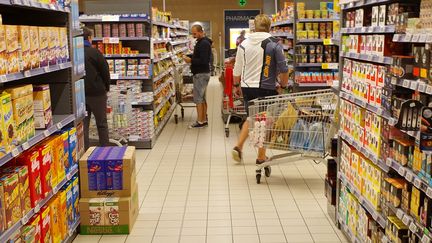 Un supermarché à Montaigu-Vendée (Vendée), le 8 septembre 2022. (MATHIEU THOMASSET / HANS LUCAS / AFP)