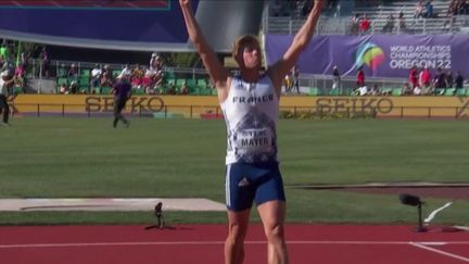 Lundi 25 juillet, Kevin Mayer a remporté la médaille d'or en décathlon lors des championnats du monde d'athlétisme, qui ont lieu en Oregon. Il s'agit de la seule médaille française.&nbsp;
 (FRANCE 3)