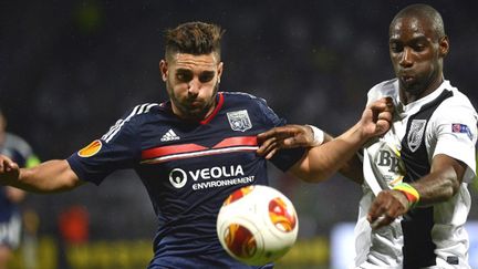 Jordan Ferri espère revivre une belle épopée européenne avec l'OL (JEFF PACHOUD / AFP)