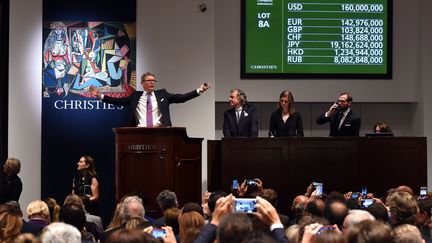 Vente aux enchères record chez Christie's le 11 mai 2015.
 (TIMOTHY A. CLARY / AFP)