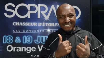 Le chanteur Soprano à Marseille (Bouches-du-Rhône) le 4 mai 2022 (FRANCK PENNANT / MAXPPP)