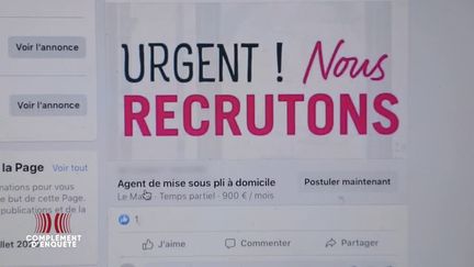 Danièle, 73 ans, s'est "fait avoir" par une petite annonce de mise sous pli à domicile