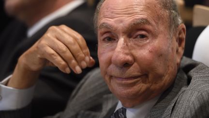 Serge Dassault, sénateur Les Républicains, président du groupe Figaro, le 2 septembre 2015 à Paris. (ERIC FEFERBERG / AFP)