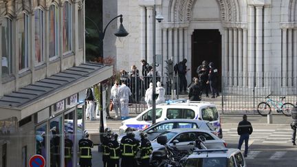 La basilique Notre-Dame de Nice, le 29 octobre 2020.&nbsp; (VALERY HACHE / AFP)