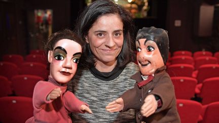 Emma Utges, la directrice de la compagnie M.A reprend les rennes du théâtre de Guignol de Lyon
 (PHOTOPQR/LE PROGRES/MAXPPP)