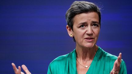 Margrethe Vestager, vice-présidente exécutive de la Commission européenne (KENZO TRIBOUILLARD / AFP)