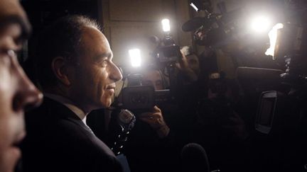 Jean-François Copé arrivant au siège de l'UMP (AFP/Joël Saget)