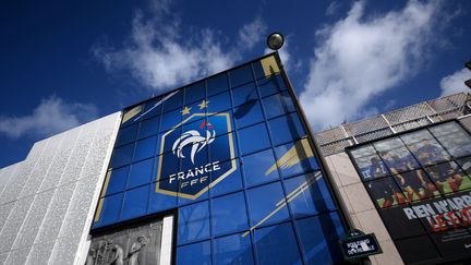 Le siège de la Fédération française de football (FFF) à Paris, le 13 mars 2021. (FRANCK FIFE / AFP)