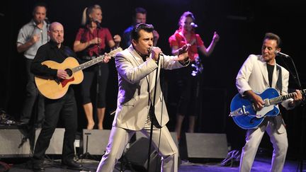 B&eacute;bert, le chanteur des Forbans, lors d'un concert &agrave; la Cigale, &agrave; Paris, le 9 avril 2011. (EDMOND SADAKA / SIPA)