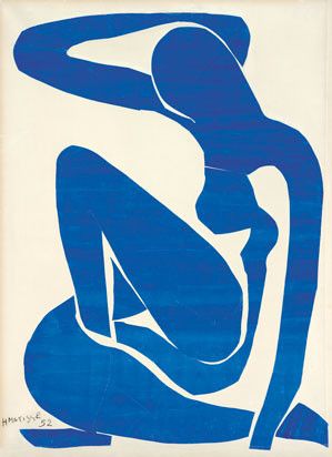 Nu Bleu (I), 1952
 (© Fondation Beyeler - photo © Robert Bayer, Bâle  )