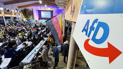 A conference of the German far-right AfD party on January 13, 2024 in Greding, Bavaria (Germany).  (DANIEL LOB / DPA)