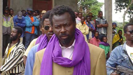 L'opposant congolais Frédéric Bitsangou, alias pasteur Ntumi, en 2005. Figure de la résistance au régime de Sassou NGuesso. (GUY-GERVAIS KITINA / AFP)