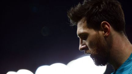 Le sextuple Ballon d'Or, Lionel Messi, au Parc des Princes le 14 février 2017. (MEHDI TAAMALLAH / NURPHOTO / AFP)