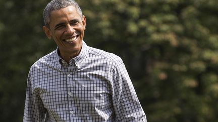 Le pr&eacute;sident des Etats-Unis, Barack Obama, quitte Camp David pour la Maison Blanche,&nbsp;le 2 ao&ucirc;t 2015. (JOSHUA ROBERTS / REUTERS )