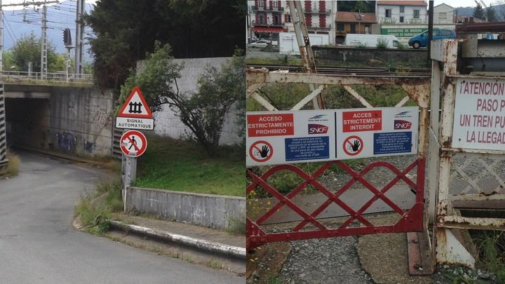 Voies d'acc&egrave;s pi&eacute;tonnes au centre &eacute;ducatif ferm&eacute; d'Hendaye (Pyr&eacute;n&eacute;es-Atlantiques), en septembre 2013. (CGLPL / FRANCETV INFO)